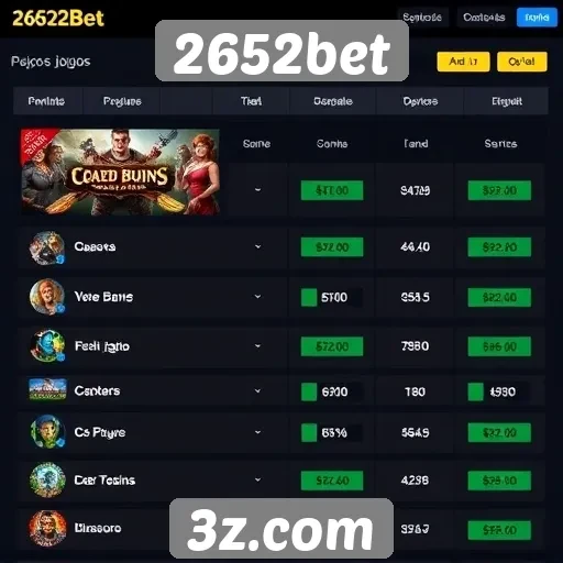 Análise das ofertas de jogos no site 2652bet