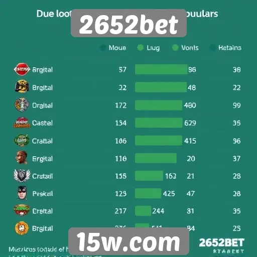 Desempenho de jogos populares na plataforma 2652bet